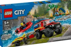 4x4 Fire Truck with Rescue Boat